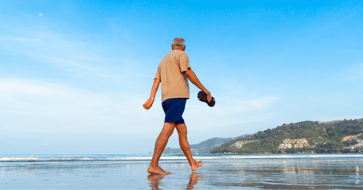 Grounding - pés no chão e conexão com a natureza.